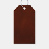 Herbstwochenende - Rustikale Hochzeit auf dem Land Geschenkanhänger (Rückseite)