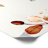 Herbstwochenende - Rustikale Hochzeit auf dem Land Poster (Ecke)