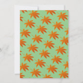 Herbstwochenende Rustikale Sage Fall Blumenzehen Einladung (Rückseite)