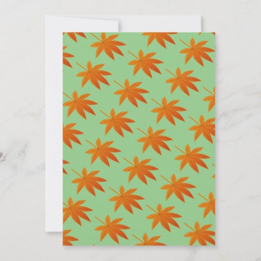 Herbstwochenende Rustikale Sage Fall Blumenzehen Einladung (Rückseite)