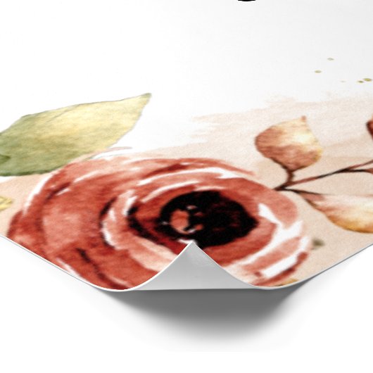 Herbstwochenende Willkommenspost Poster (Ecke)