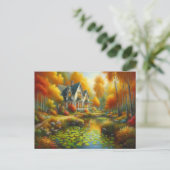 Herbstwochensee Postkarte (Stehend Vorderseite)