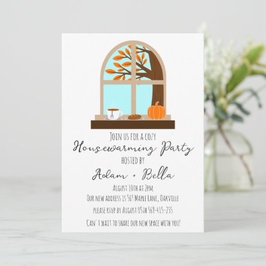 Herbstwohnung Einladungen (Stehend Vorderseite)