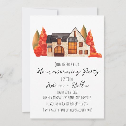 Herbstwohnung Einladungen (Vorderseite)