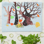 Herbstwonderland - geschirrtuch (Gefaltet)
