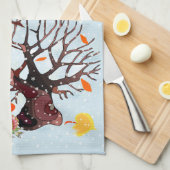 Herbstwonderland - geschirrtuch (Viertel Falte)