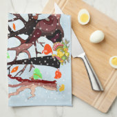 Herbstwonderland - geschirrtuch (Viertel Falte)