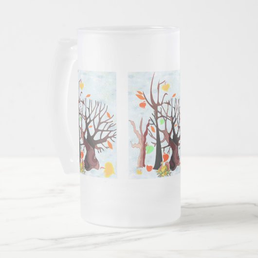 Herbstwonderland - mattglas bierglas (Vorderseite Links)