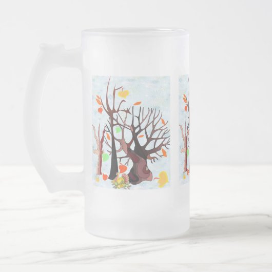 Herbstwonderland - mattglas bierglas (Links)