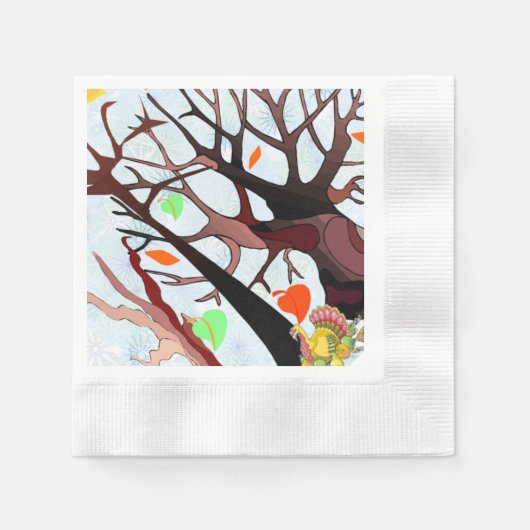 Herbstwonderland - serviette (Vorderseite)