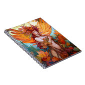 Herbstwoodland Faiasy Fantasy Art Notizblock (Rechte Seite)