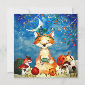 Herbstwoodland Friends Fox Forest Illustration (Vorderseite)