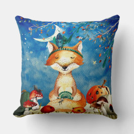 Herbstwoodland Friends Fox Forest Illustration Kissen