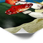 Herbstwoodland Friends Fox Forest Illustration Poster (Ecke)