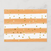 Herbstwoodland Girl Babydusche Bücher für Baby im  Einladungspostkarte (Rückseite)