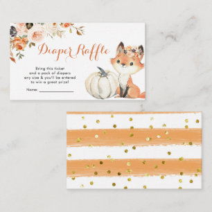 Herbstwoodland Girl Duschkabine Windelwanne Begleitkarte