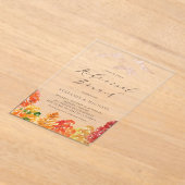 Herbstwoodlands Herbst Probe Brunch Acryleinladungen (Ablage )