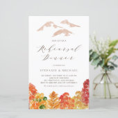 Herbstwoodlands Herbst Probe Einladung (Stehend Vorderseite)