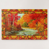 Herbstwoods Herbstlaube farbenfroh Oktober 1000 Puzzle (Horizontal)