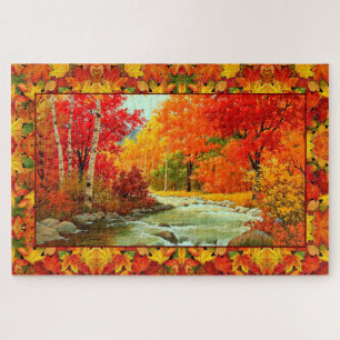 Herbstwoods Herbstlaube farbenfroh Oktober 1000 Puzzle