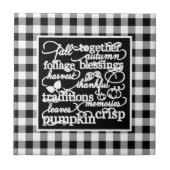 HerbstWörter Fliese (Vorderseite)