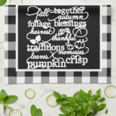 HerbstWörter Geschirrtuch (Gefaltet)