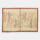 HerbstWörter Geschirrtuch (Horizontal)