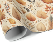 Herbstwrapper Geschenkpapier (Rolleneckpunkt)