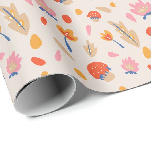 Herbstwrapper Geschenkpapier (Rolleneckpunkt)