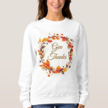 Herbstwreath Danke Sweatshirt