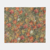 Herbstwurfkissenpilz Tasse Flasenkerne Kerze Fleecedecke (Vorderseite (Horizontal))