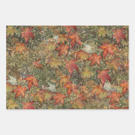 Herbstwurfkissenpilz Tasse Flasenkerne Kerze Geschenkpapier Set (Vorderseite 3)