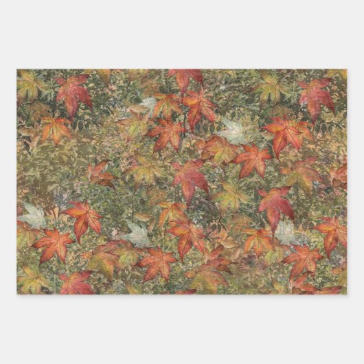 Herbstwurfkissenpilz Tasse Flasenkerne Kerze Geschenkpapier Set (Vorderseite 2)