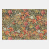 Herbstwurfkissenpilz Tasse Flasenkerne Kerze Geschenkpapier Set (Vorderseite)