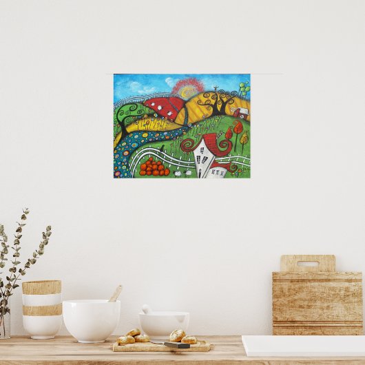 Herbstzauberposter Poster (Küche)