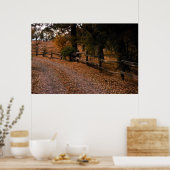 Herbstzaun Poster (Küche)