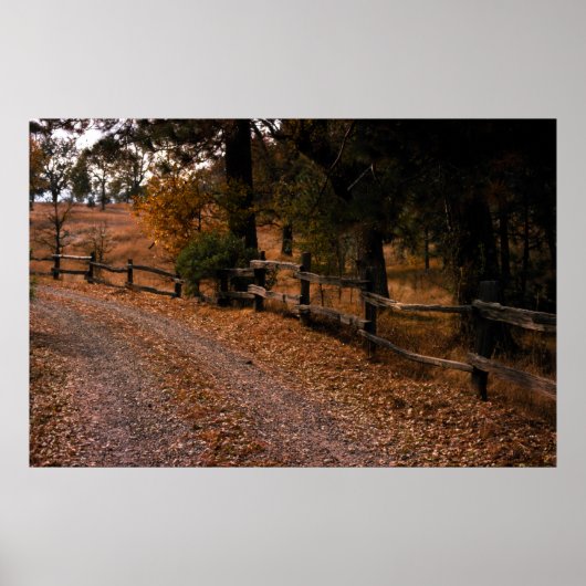 Herbstzaun Poster (Vorne)