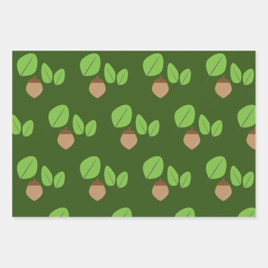 Herbstzeit im Grünen Geschenkpapier Set (Vorderseite 3)