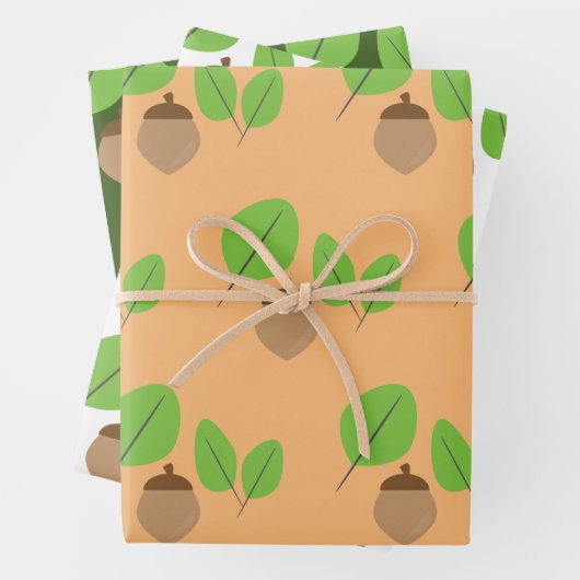 Herbstzeit im Grünen Geschenkpapier Set (Beispiel)