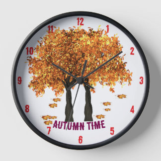 Herbstzeit Küchenuhr Uhr