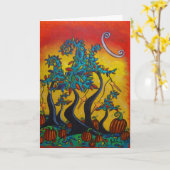 Herbstzelebratskarten Karte (Gelbe Blume)