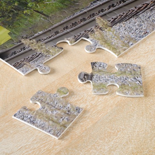 Herbstzug in farbenprächtigen Familien Fun Puzzle (Seite)