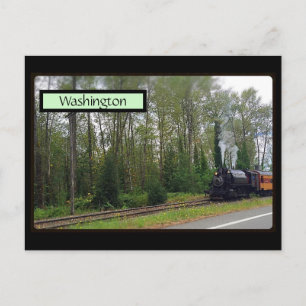 Herbstzug in Washington Postcard Postkarte