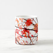 Herbstzweig Abstrakt Kaffeetasse (Mittel)