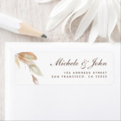 Herbstzweig für Wasserfarben mit einfachen Adressl (Insitu)