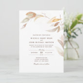 Herbstzweig Wasserfarbe Einfache Einladung zur Hoc (Stehend Vorderseite)