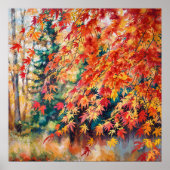 Herbstzweige - Art der NaturIllustration Poster (Vorne)