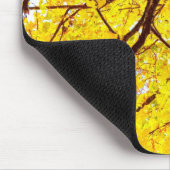 Herbstzweige - goldgelb mousepad (Ecke)