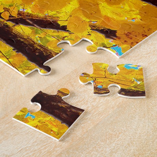 Herbstzweige, goldgelb puzzle (Seite)