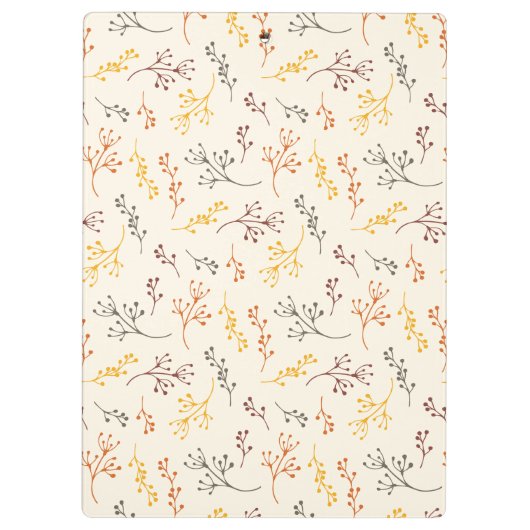 Herbstzweige Klemmbrett (Rückseite)